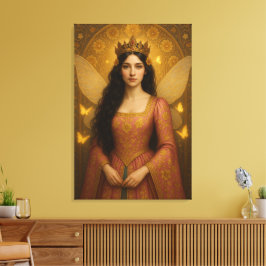 005_A fairy princess in rose pink. Canvastryck