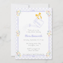 005 Iris Lavender Gingham Vattningskanna Baby Show