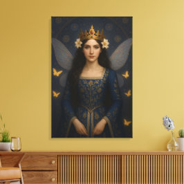 006_A fairy princess in royal blue. Canvastryck