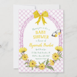 006 Vin Gul Tusenskönasliv Pärlband Baby Shower Inbjudningar