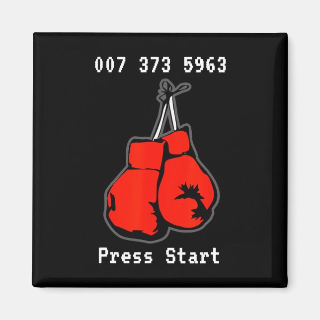007 373 5963 The Dream Fight Video Game Code Boxni Magnet (Framsidan)
