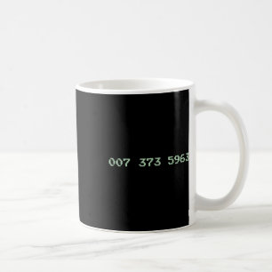 007 373 5963 Videospelskod 1987 80's Retro-spel Kaffemugg