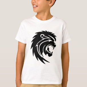007-lejon3111906 ROARING LEJON BLACK WHITE TATTOO T-shirt