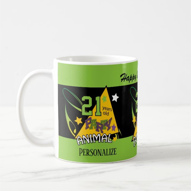 00-åriga Party-djur Kaffemugg (Vänster)