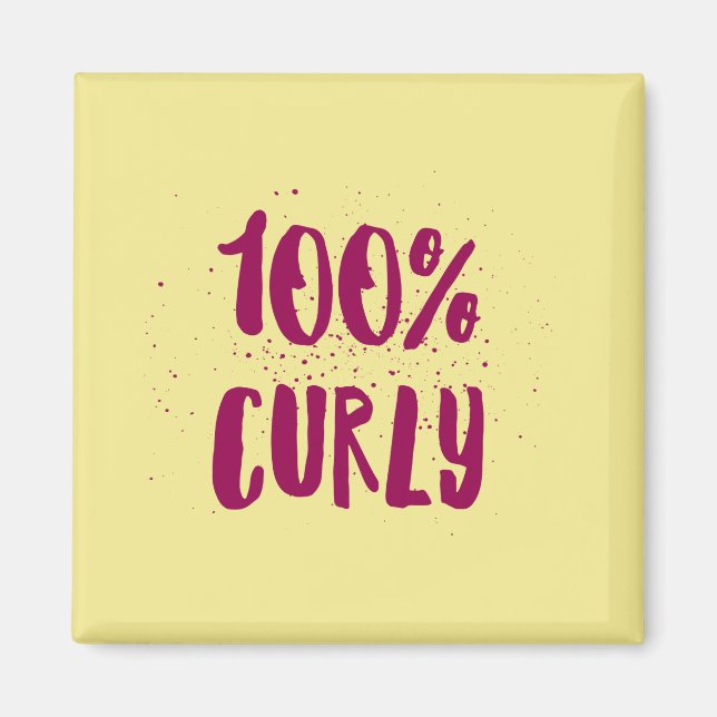 !00% Curly - för magnet för glatta flickor (Framsidan)