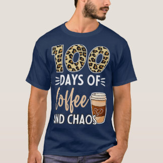 00 dagar kaffe och kaos 00 dagar skoldag för t shirt
