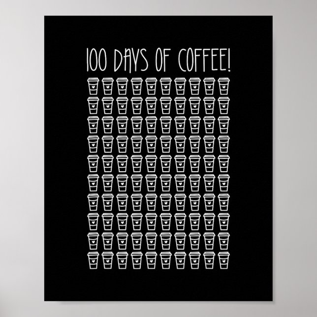 00 dagar kaffe t-lycklig 00 skoldag poster (Framsidan)