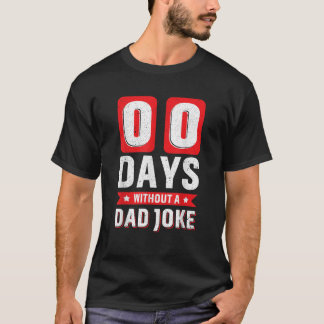 00 dagar utan Pappa-joksfadern Pappa Vintage T Shirt