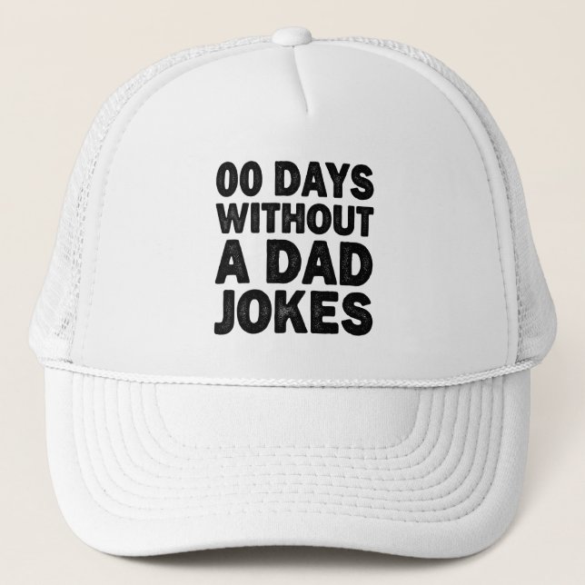 00 dagar utan Pappa skämtar Coola Far Sarkastic Keps (Framsida)