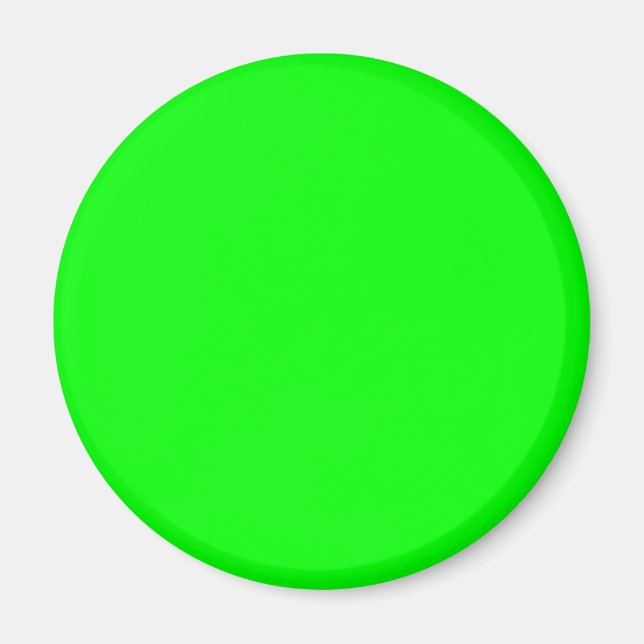 00FF00 Limegrön Magnet (Framsidan)