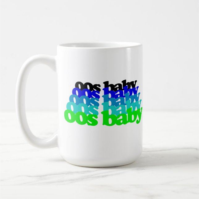 00s BABY 2000s birthday aughts noughties gen Z Kaffemugg (Vänster)