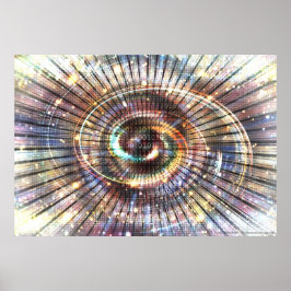 0100101010010101 (del 2) | Binärt cyberrymd för ko Poster