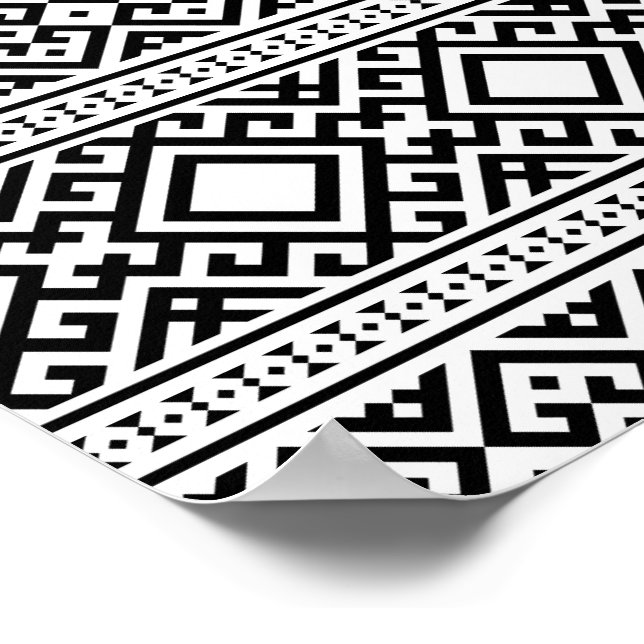 01012020 etnisk stamart Mönster-05 Poster (Hörn)