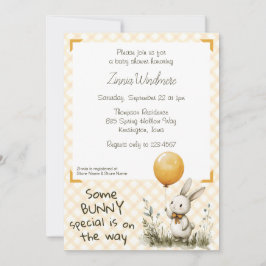 010 Amber Orange • Some Bunny Special Barnkalas Inbjudningar