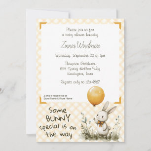 010 Amber Orange • Some Bunny Special Barnkalas Inbjudningar