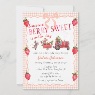 011 Terrakotta Berry Sweet Farm Barnrumsfest Inbjudningar