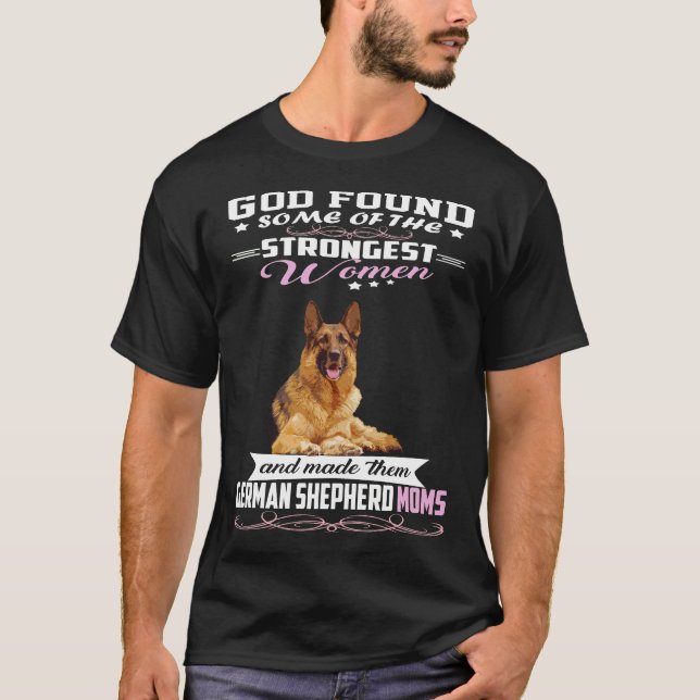 015 Den tyska herdeguden Shepherd Mamma hittade nå T Shirt (Framsida)