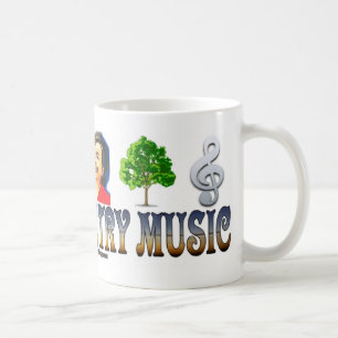 #0163 ÄLSKAR JAG COUNTRYMUSIKmuggen Kaffemugg