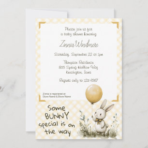 016 Marigold • Some Bunny Special Baby Shower Inbjudningar