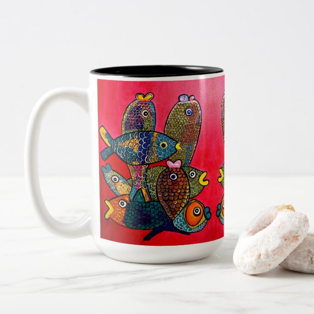 0185 - Fiske Mugg (Med munk)