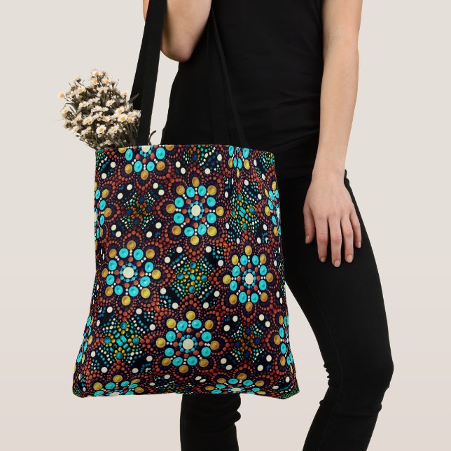 0192 - Mandala - Tote Bag Tygkasse (Närbild)