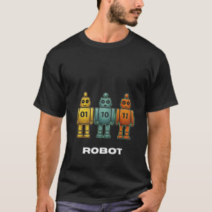 01 10 11 robot t shirt