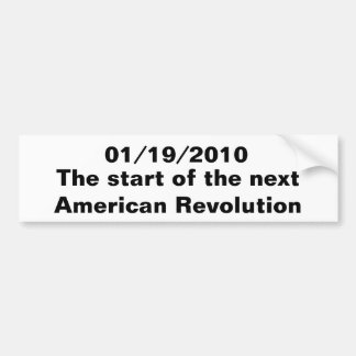 01/19/2010 starten av den nästa amerikanen Revo… Bildekal