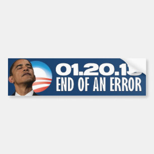 01.20.13 - Avsluta av ett fel - Anti Obama Bildekal