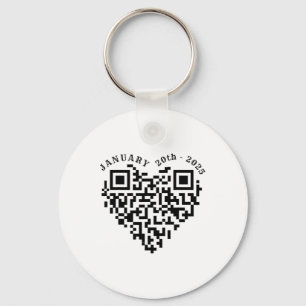 01-20-2025 Funny Trump Dance Troll Qr Scan Preside Nyckelring