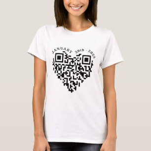 01-20-2025 Funny Trump Dance Troll Qr Scan Preside T Shirt