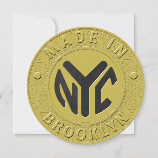 01 av 12 inbjudan till Brooklyn New York-partiet (Framsida)