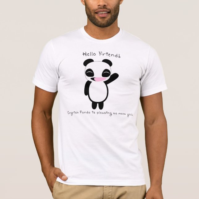 01 - Den Engrish pandaen är behaglig att möta dig! Tröja (Framsida)