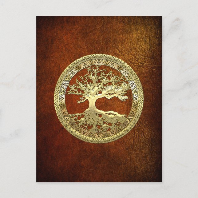 [01] Golden Livets träd Vykort (Framsida)