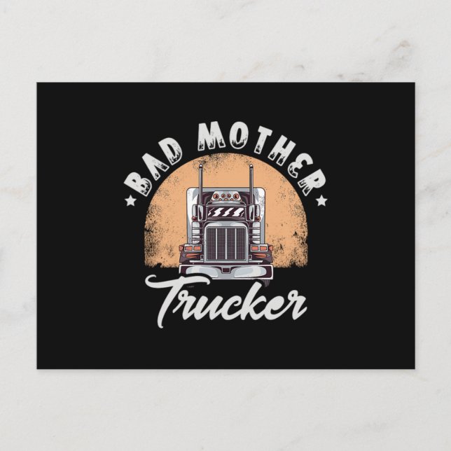 01.Lastbil Trucker för en Lastbil-förare Inbjudan Vykort (Framsida)