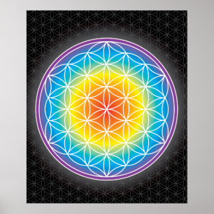 01 LUMINENCE - Blomma av liv Poster