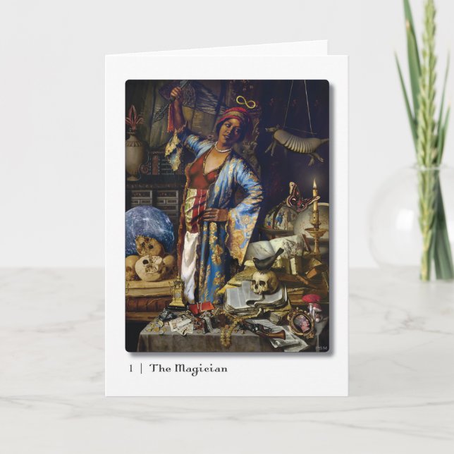 01 Magician Tarot Greeting Card Kort (Framsida)