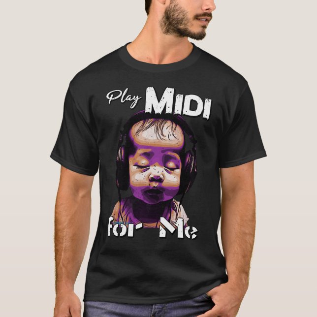 01_Play Midi för mig T Shirt (Framsida)