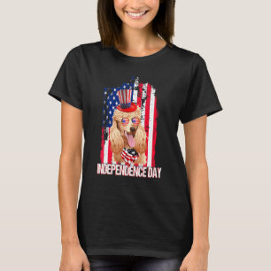 01 Självständighetsdag Pudel Flagga 4 juli T Shirt