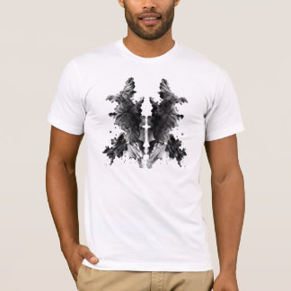 01 Svart Rorschach-bläckfläck Abstrakt Konst T-shi T Shirt