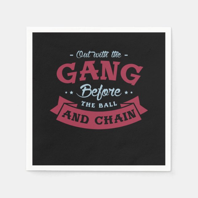 01.Ute med gänget innan bollen och kedjan Bac Pappersservett (Framsidan)