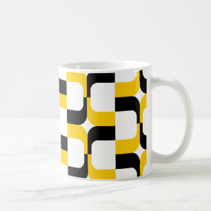 020614 - Svartvit Kaffemugg
