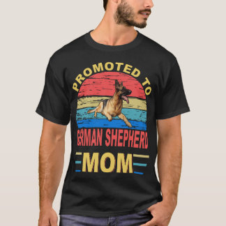 020 Främjad till tyska shepherd Mamma T Shirt