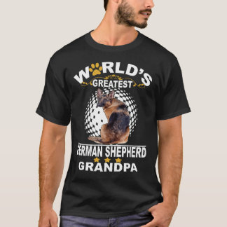 021 Världsmästare German Shepherd Grandpa T Shirt