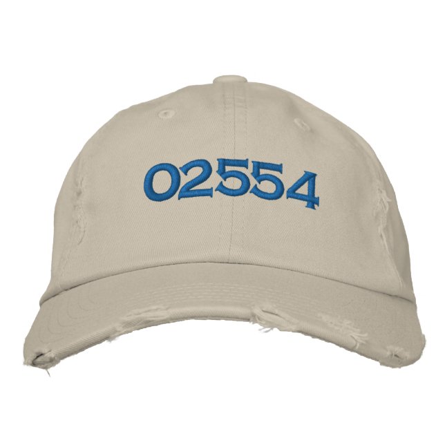 02554 NANTUCKET Embroiderad Hat Broderad Keps (Framsida)