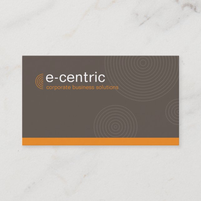 028 Julie: BCard - Dynamic Centric - rök Visitkort (Framsida)