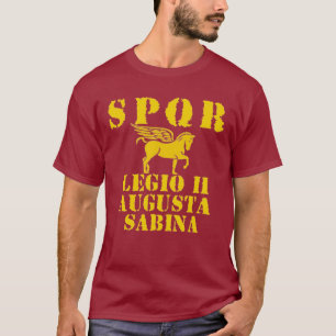 02 Augustuss 2nd romerska legionPegasus T-tröja Tee Shirt