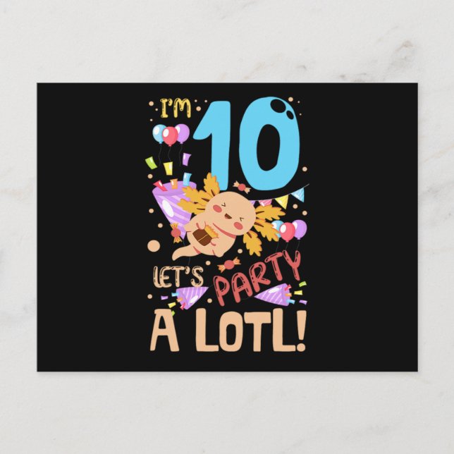 02.Axolotls Utformning för en Axolotl Fläkt Meddelande Vykort (Framsida)