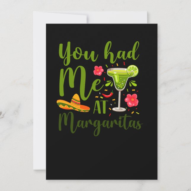 02.Cinco De Mayo You Had Me At Margaritas Margarit Spara Datumet (Framsida)
