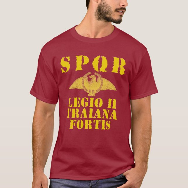 02 Trajans 2nd starka romerska T-tröja för T-shirt (Framsida)