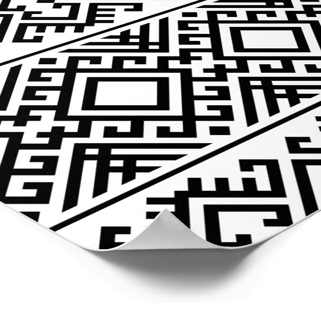 03012020 etnisk stamart Mönster-03 Poster (Hörn)